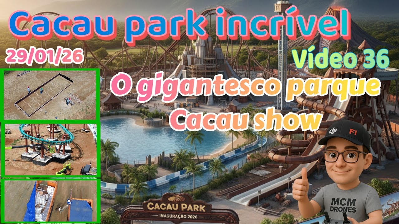 Obras Cacau park mistral completa, várias atualizações video 36 #djimini3 #cacaupark #bydji 29/01/26