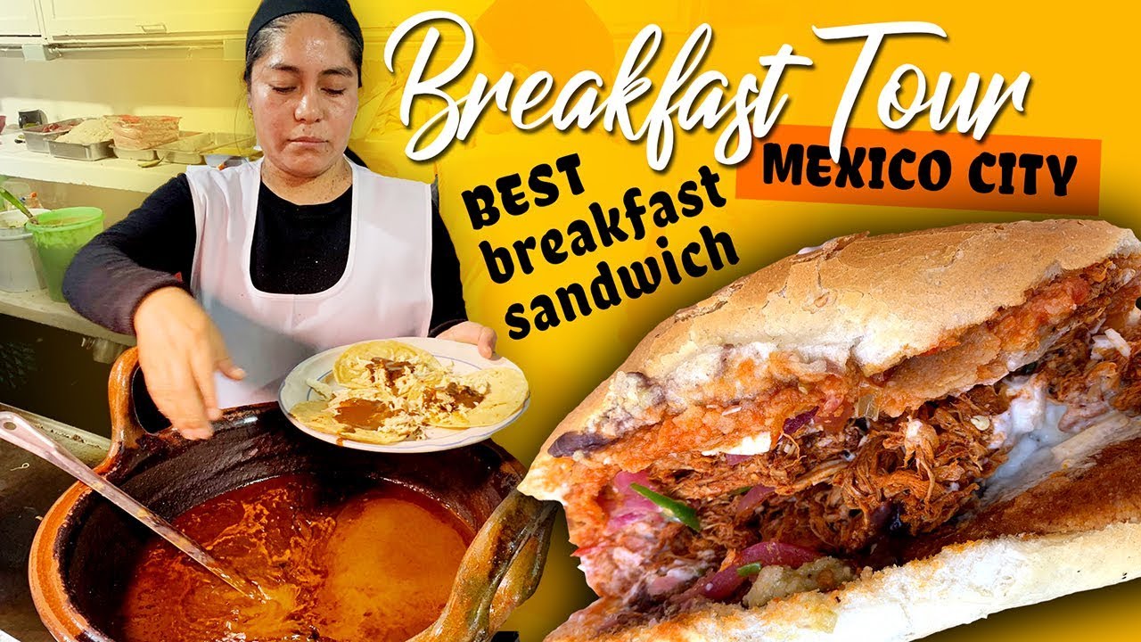 TRADITIONAL Mexican BREAKFAST in Mexico City BEST Breakfast Sandwich