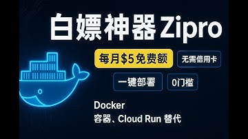 再见Cloud Run？全新免费容器Zipro来了！零门槛、无需信用卡，每月$5额度随便用！