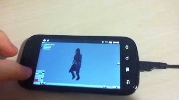 Model viewer with animated character running on android (Bonzai Engine)