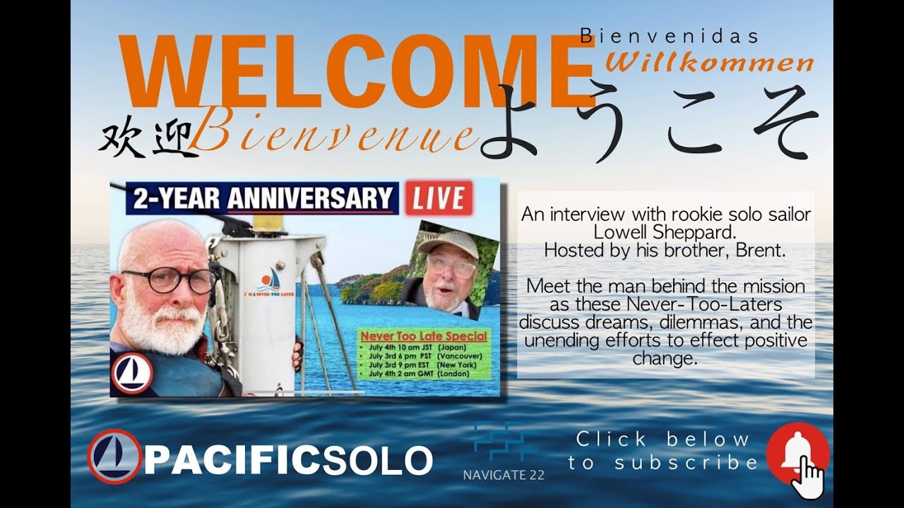 Live interview with rookie solo sailor Lowell Sheppard