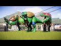 JWE2 Mod and Arts Dinosaur Ninja Turtles Rampage, Battle and Skins
