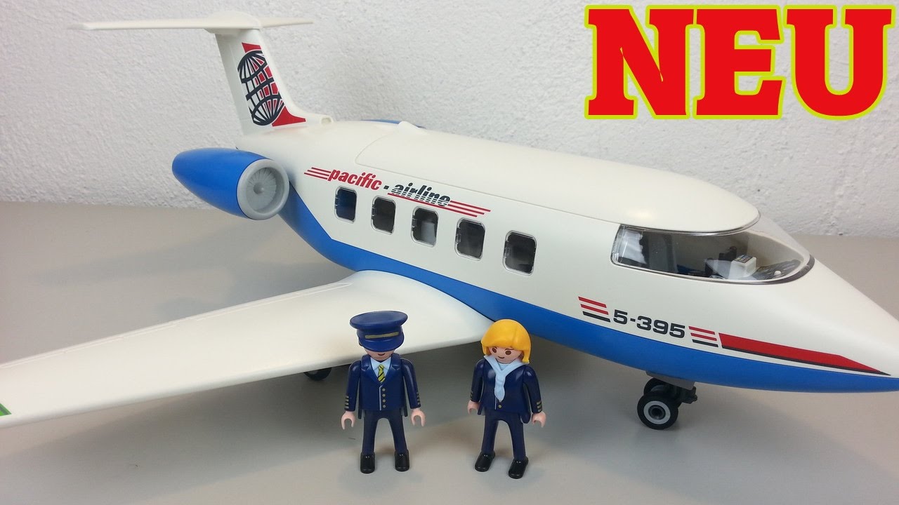 Playmobil Passagier Flugzeug 5395 auspacken seratus1 unboxing Neuheit 2016  - YouTube