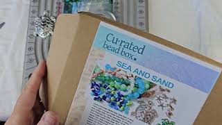 Curated Bead Box Sea and Sand #curatedbeadbox #beadbox #unboxing