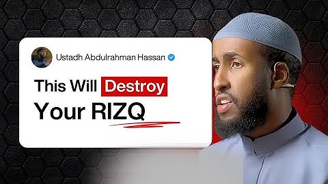 The 5 Things That Make Your Earnings Haram｜ Ustadh Abdulrahman Hassan