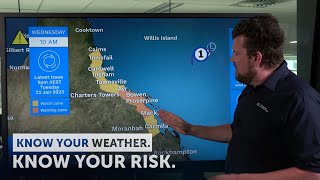 Severe Weather Update #2, 23 January 2024: Tropical cyclone to develop early Wednesday morning