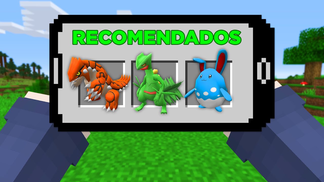 Testei os Pokémons Recomendados no Minecraft Pixelmon
