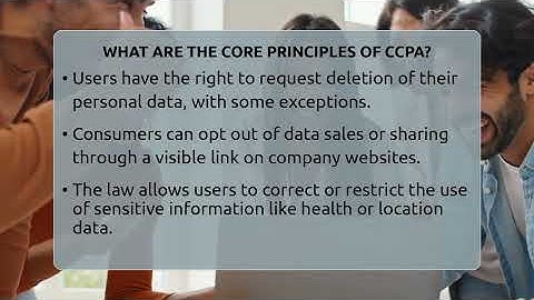 What Are The Core Principles Of CCPA? - Everyday-Networking