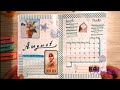 Оформление ежедневника на АВГУСТ. BULLET JOURNAL AUGUST. Обзор наклеек