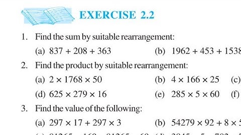 Class 6th maths Chapter 1 l  NCERT l whole number l Exercise 2.2 Class 6 math l CBSE BOARD Q1 to Q7