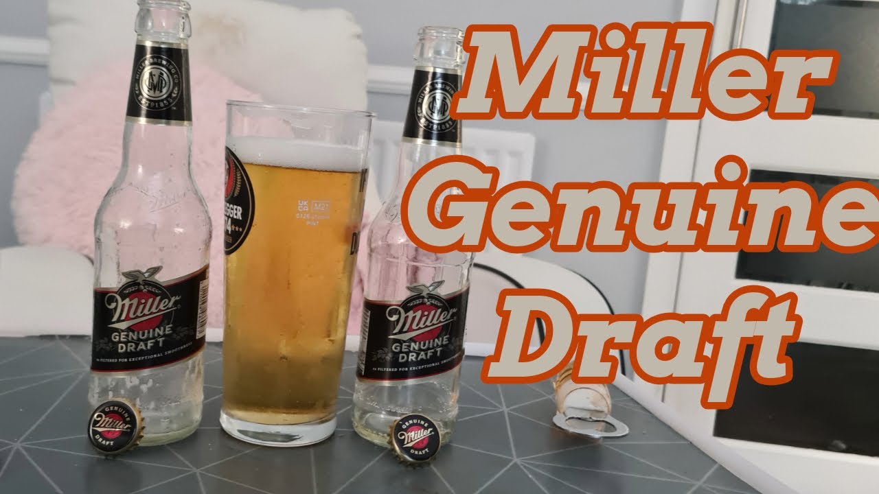 Miller Genuine Draft Review Youtube 