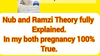 Ramzi Theory.Early gender prediction.बेटा या बेटी पता करे।6 weeks pe Ramzi,Nub theoryfully explained