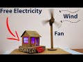 Wind Turbine Model With Cardboard | DC Motor Wind Turbine Generator School Project