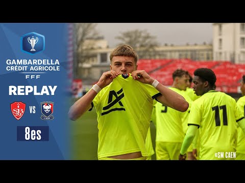 8es I Stade Brestois - SM Caen U18 en replay (0-3) I Coupe Gambardella-Crédit Agricole 2021-2022 (Fédération Française de Football)