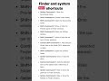 Finder and system keyboard shortcuts#viral #new #shortvideos #keyboard #macshorts @languagefacts