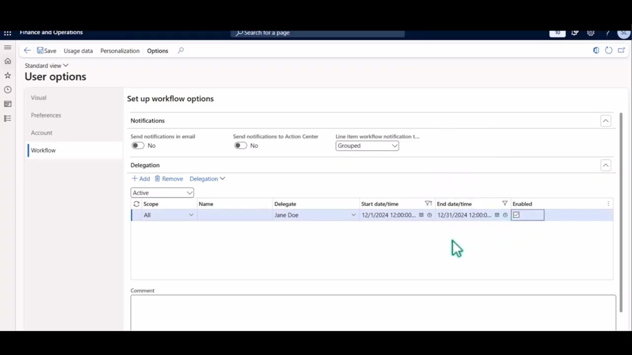 Delegate Workflow