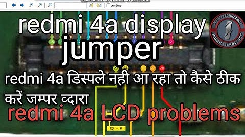 redmi 4a lcd problem redmi 4a display jumper solution