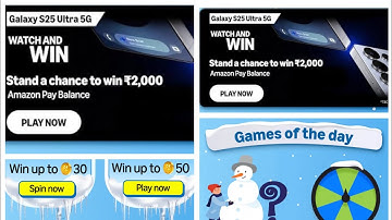 Amazon Samsung galaxy S25 Ultra 5G Quiz Answer Today I Fz Points Quiz Answer Today I28 November 2025