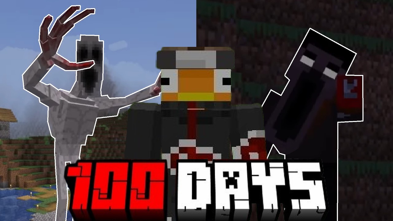 Surviving 100 Days in a Minecraft Horror World [FULL MOVIE]