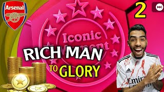 ARSENAL- ICONIC MOMENT PACK OPENING | RICH MAN TO GLORY #2 PES 2021 MOBILE