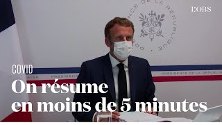 Macron : les 5 annonces à retenir du Conseil de défense sanitaire