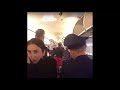 Violent fight filmed breaking out on plane after one passenger touches another