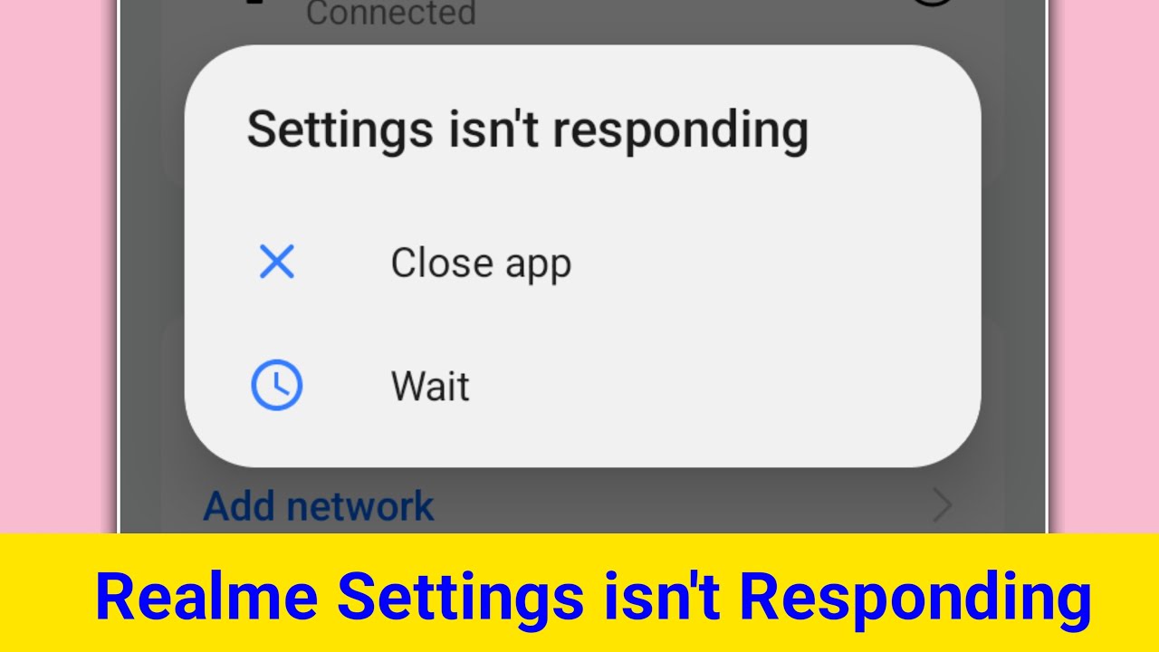 Realme Settings isn't responding Problem || Settings isn't responding ...