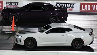 Camaro Ss Vs Dodge Challenger Scat Pack - Drag Racing