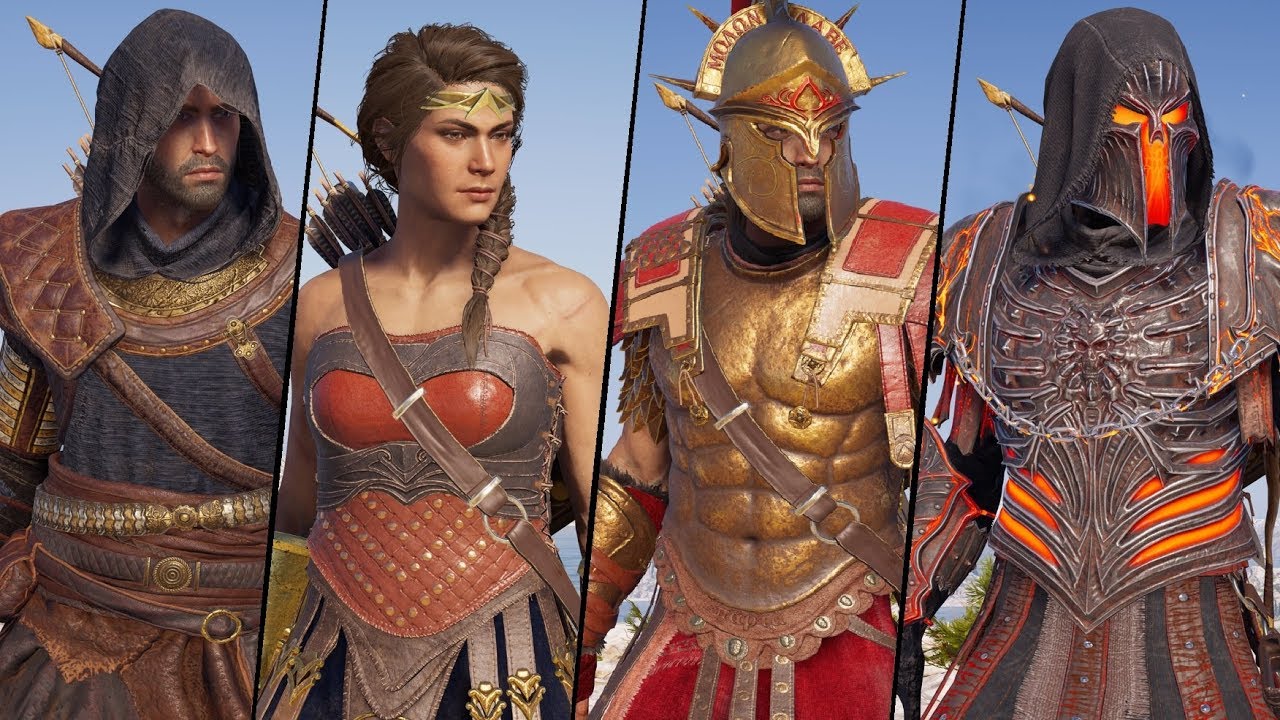 assassin's creed odyssey ไทย  New Update  Assassin's Creed : Odyssey - All Armor Sets and Outfits Showcase - (All DLC)