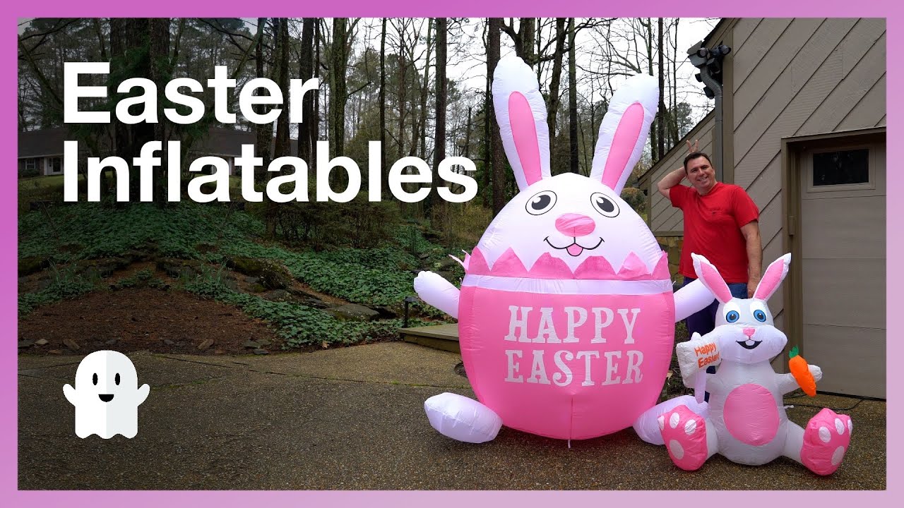 Easter Bunny Inflatables by Danxilu - Unboxing and Review - YouTube