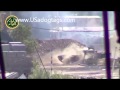 Tank firing at camera