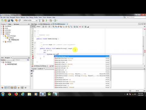 How to print a series of numbers in java using a do-while loop | NetBeans 8.2