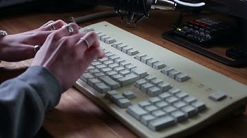 Apple Extended Keyboard II | Damped Cream Alps | Typing Sounds ASMR