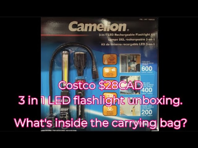 camelion 3-in-1 led rechargeable flashlight kit RT302 76W COB 4000LM It is also a high lumen multi Tech Helpers Camelion 3 in