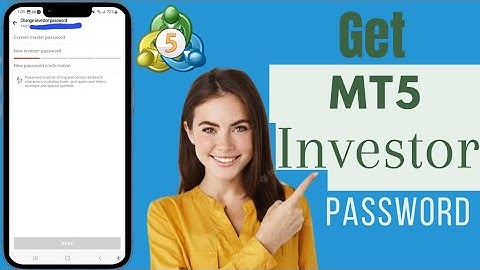 How To Get Investor Password MT5 | Find Investor Password MT5 