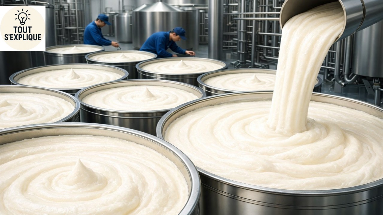 Comment c’est fait : Le yaourt — incroyable fabrication industrielle dans les méga-usines modernes 🥛