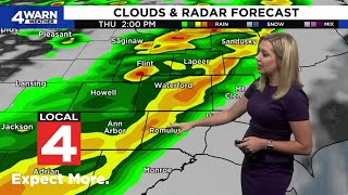 Tracking waves of storms Thursday in Metro Detroit: What to expect