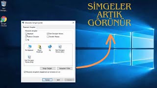 Windows 10-11 Masaüstü Simgelerini Gösterme 0