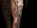 Ink Wash Bamboo Sleeve Tattoo 🎋 by Echo | 水墨竹子花臂 | Wild Crane Tattoos