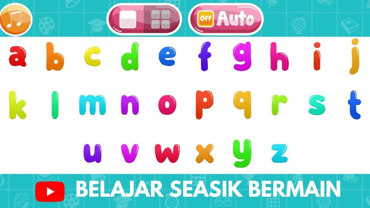 Belajar Mengenal Huruf Abjad Kecil Pada Anak Usia Dini - YouTube