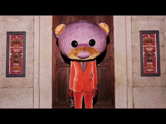 Etro Limited Edition Teddy Bear and Paisley Headband Etro Pegaso floral silk headband Etro main image 4