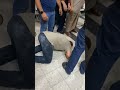 والد شهداء مجزرة عائلة أبو حطب يسجد لله شكرا بعد استشهاد جميع أفراد عائلته ونجاة أصغر أطفاله