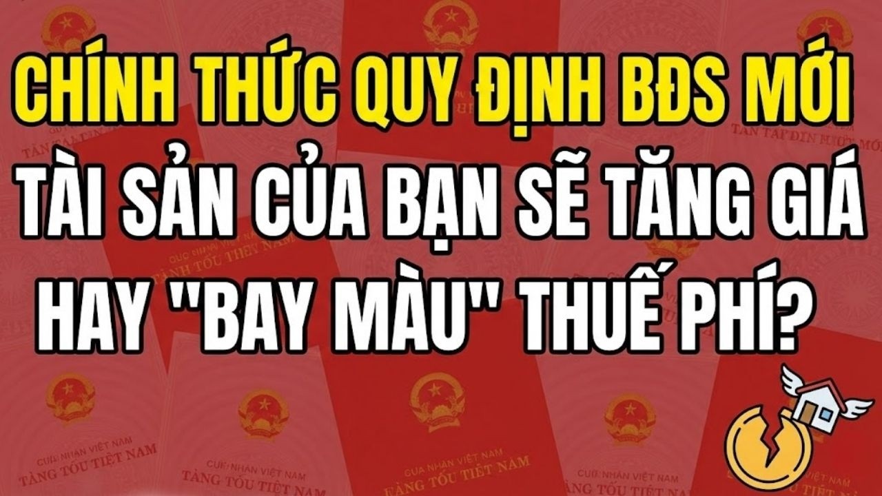 QUY ĐỊNH BĐS MỚI SẼ THAY ĐỔI HOÀN TOÀN CÁCH MUA BÁN ĐẤT TỪ NĂM 2026: ĐÂY LÀ NIỀM VUI HAY NƯỚC MẮT?