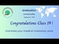 Graduation 19th Class Med Missionary - September 1, 2024
