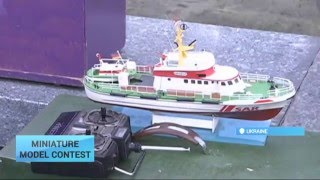 Ship Model Compeion In Ukraine Compeors Range In Age From Six To About 16 Years