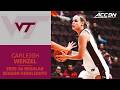 Virginia Tech G Carleigh Wenzel Regular Season Highlights | 2025–26 ACC Women’s Basketball