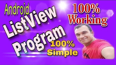 ListView Control in Android