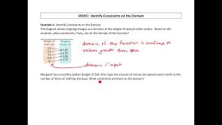 Identify Constraints on the Domain