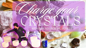 Cleanse Your Energy & Charge Crystals with Quartz Singing Bowls | High Frequency 432Hz Sound Healing