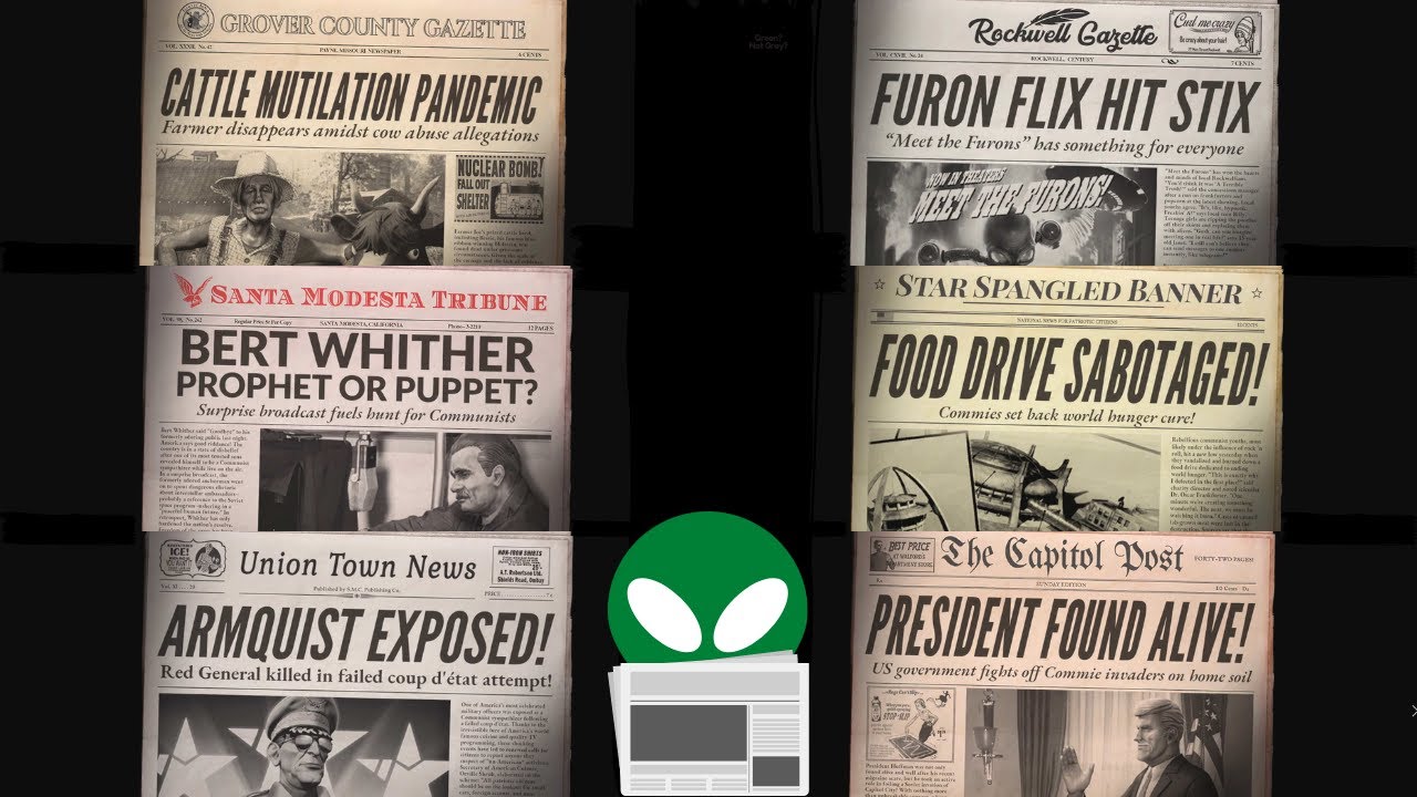 All Mission Complete Newspapers | All Variation | Destroy All Humans Remake